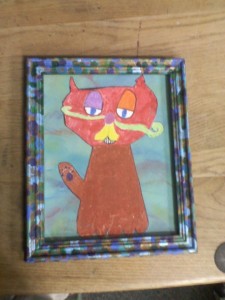 Art work by The Branch School 2nd grade class. Kimba looks very cool.
