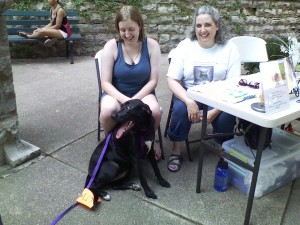 And a cutest dog contest. Tristan thought our table was the best place to hang out.